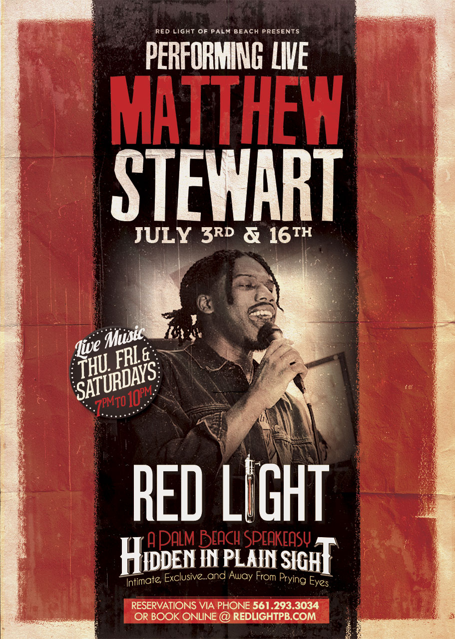 Matthew Stewart | Performing LIVE at Red Light Palm Beach