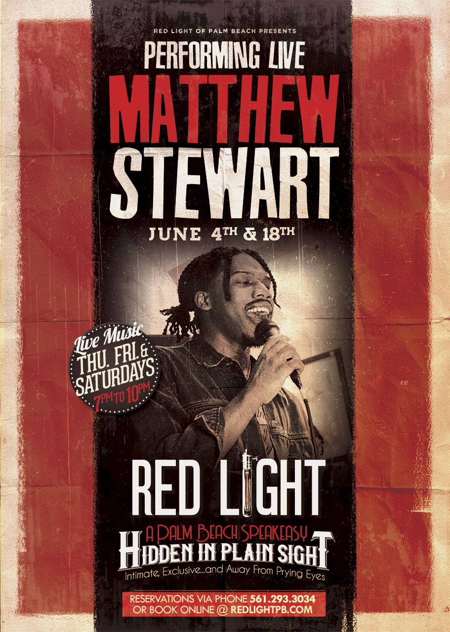 Matthew Stewart | Performing LIVE at Red Light Palm Beach
