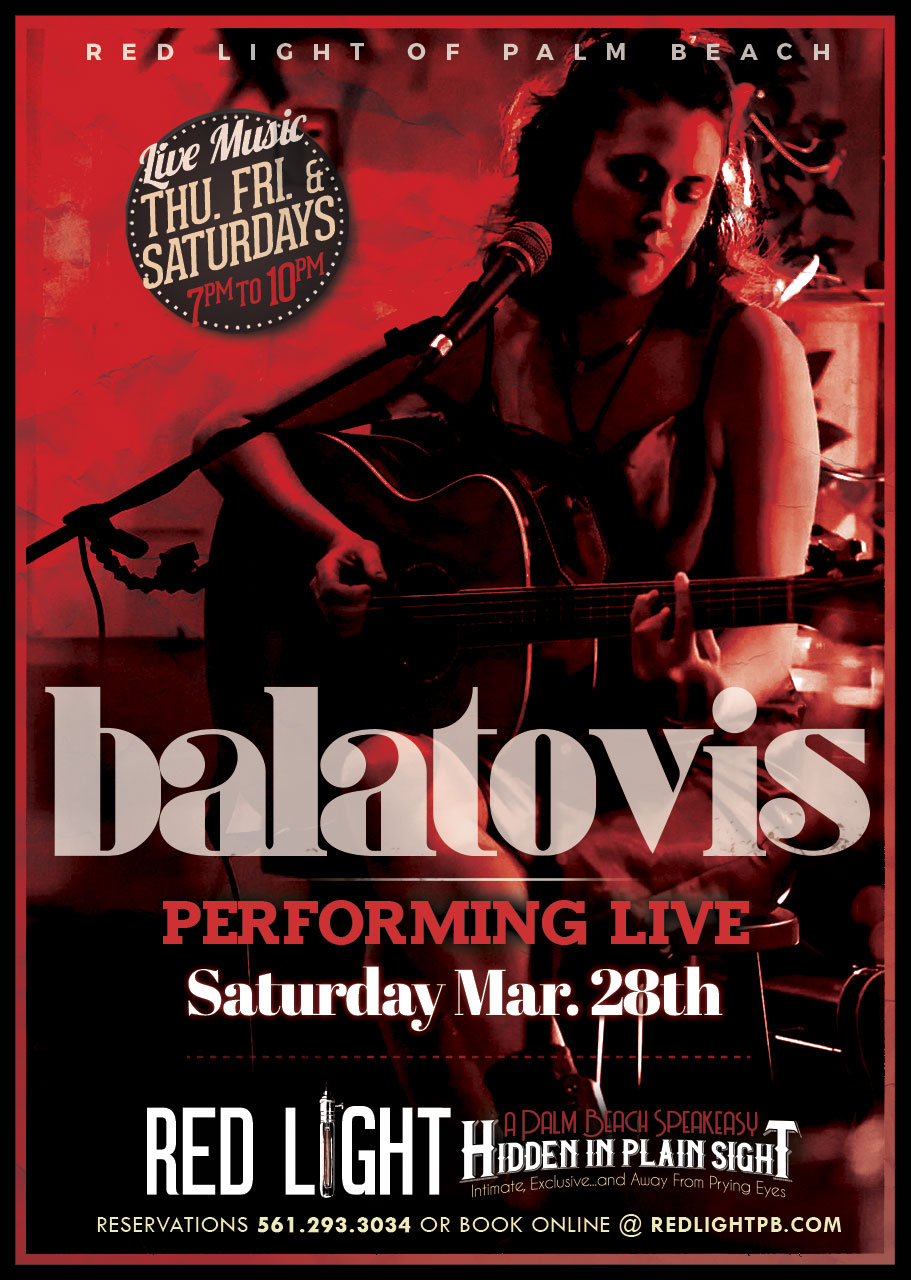 Balatovis | Performing LIVE at Red Light Palm Beach