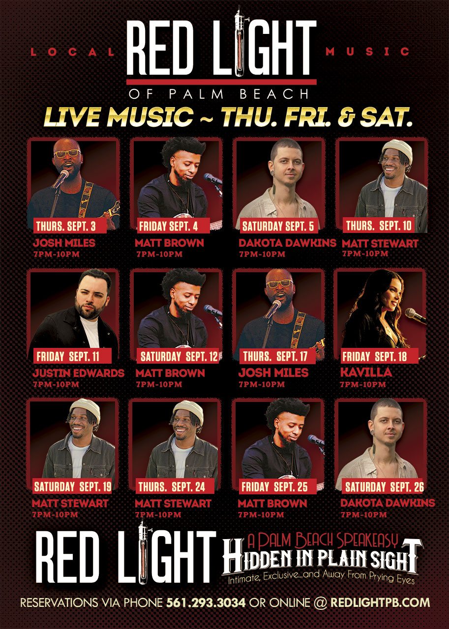 Red Light Palm Beach | Live Music Schedule