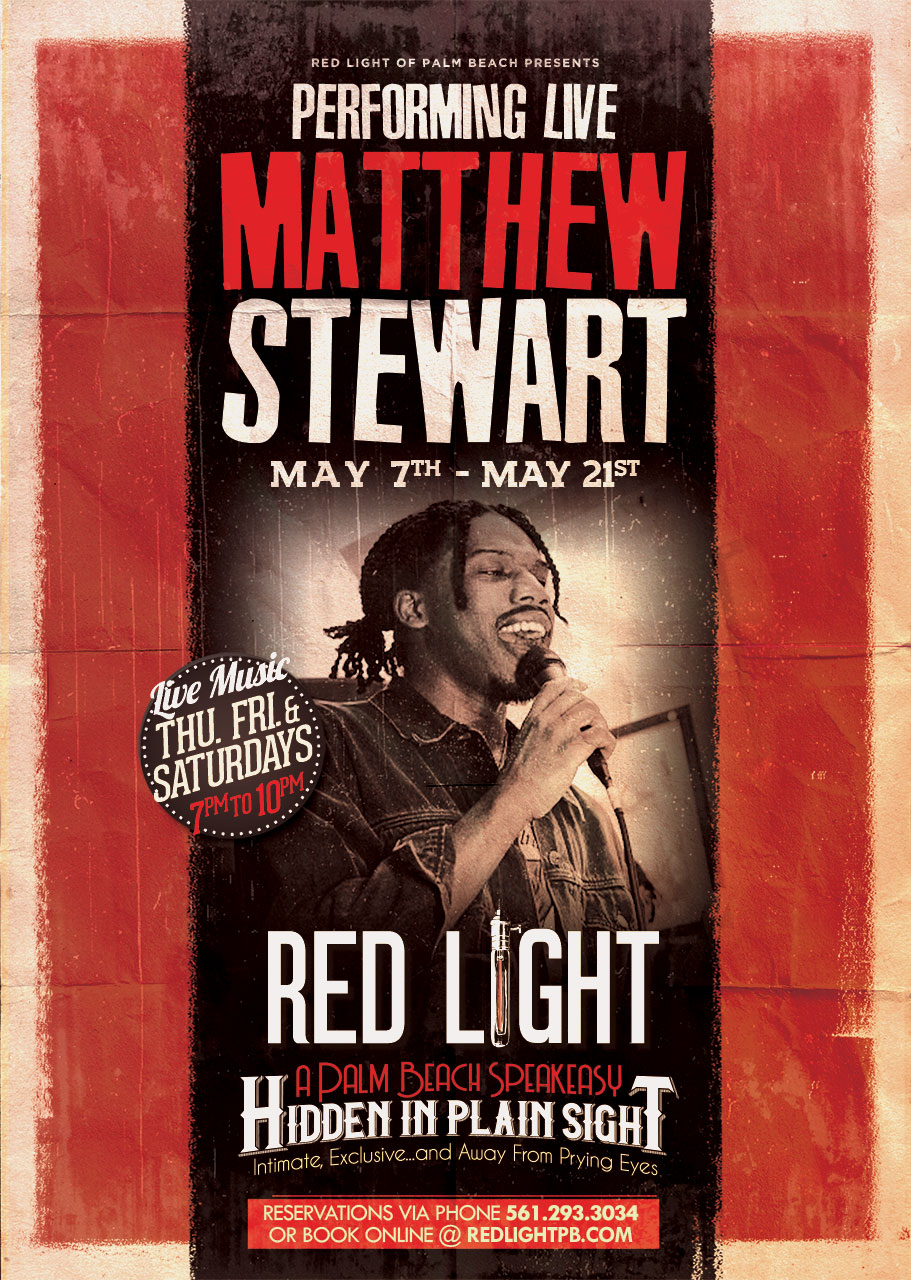 Matthew Stewart | Performing LIVE at Red Light Palm Beach